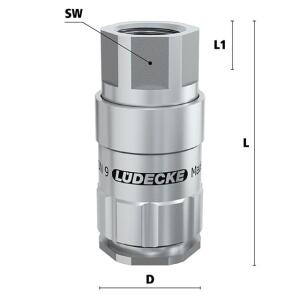 Luedecke ESCBE9 34 IAB - Series ESCBE DN 9 - Couplings...