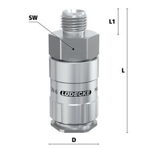 Lüdecke ESCBE6 38 AAB - Serie ESCBE DN 6 -...