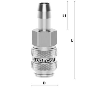 Luedecke ESME 8 T - ESME DN 5 series - Couplings with...