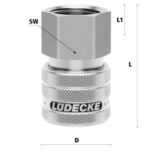 Lüdecke ESER 12 IAB - Serie ESE DN 7.2 - Kupplungen...