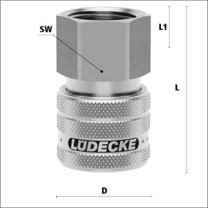 Lüdecke ESER 12 IO - Serie ESE DN 7.2 - Kupplungen...