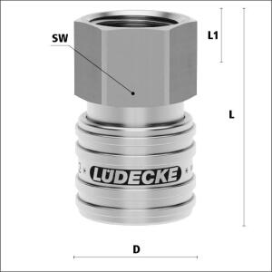 Lüdecke ESEG 12 IO - Serie ESE DN 7.2 - Kupplungen...