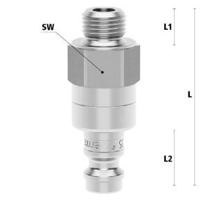 Luedecke ESME 18 NAAB - ESME DN 5 series - Plug with male...