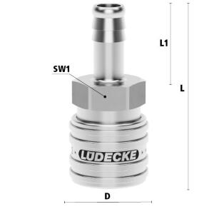 Lüdecke ESEG 13 T - Serie ESE DN 7.2 - Kupplungen...