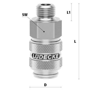 Luedecke ESME 1415 A - ESME DN 5 series - Couplings with...