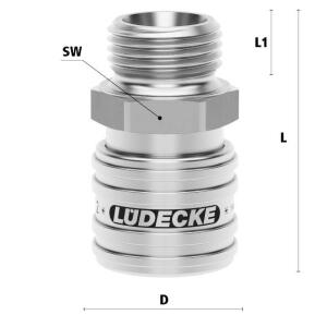 Lüdecke ESEG 38 AAB - Serie ESE DN 7.2 - Kupplungen...