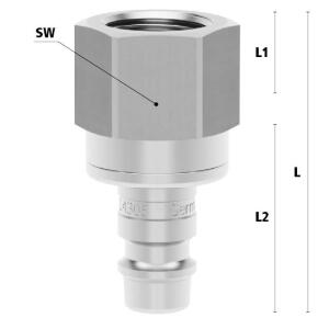 Luedecke ESE 14 NIAB - Series ESE DN 7.2 - Plug with...
