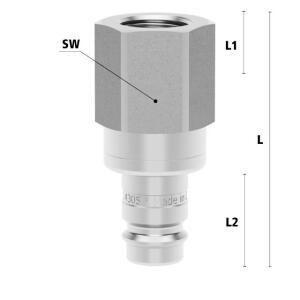 Luedecke ESIGE 12 NIAB - Serie ESIGE DN 10 - Nipplo a...