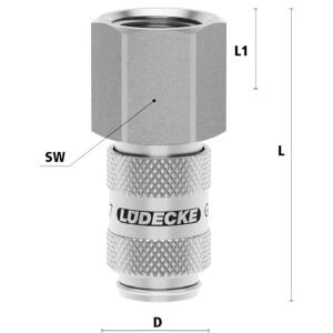 Luedecke ESMCE 18 IAB - ESMCE DN 2.7 series - Couplings...