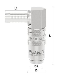 Lüdecke ESHMTE 9 TL90AB - Serie ESHMTE DN 6 -...