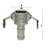 Luedecke 150-C-SS-BU - Parti del dado con portagomma (MIL-C-27487)