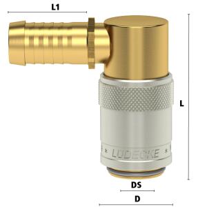 Ludecke ESD 13 TL-90S - Série ESD DN 9 - Raccord...