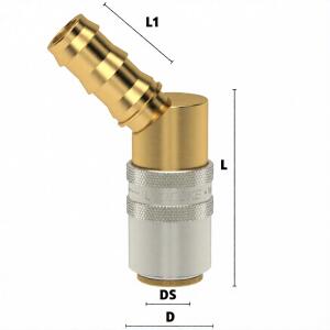 Lüdecke ESH 10 T-45S - Serie ESH DN 9 - Kupplung mit...