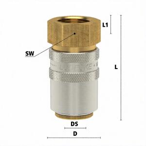 Ludecke ESH 14 IABS - Serie ESH DN 9 - Acoplamiento con...