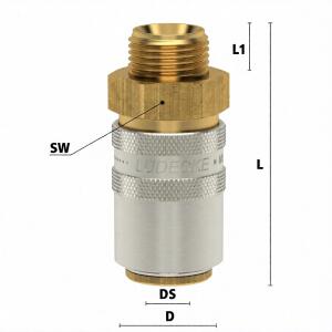 Ludecke ESH 38 AABS - Serie ESH DN 9 - Innesto con...