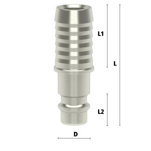 Ludecke ESN 9 S - Series ES DN 7.2 - Plug Nipple with...