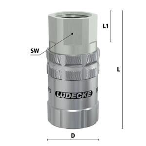 Lüdecke ESCB9 34 IAB - Serie ESCB DN 9 - Kupplung...