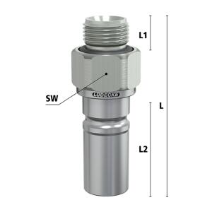 Ludecke ESCB9 34 NAAB - Series ESCB DN 9 - Plug nipple...