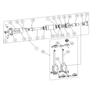 Perno di bloccaggio per SB-4 (02628D)
