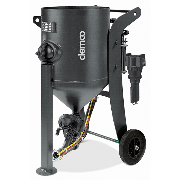 Clemco sabbiatrice a pressione 100 litri SCW-2040 SA-11/4, RMS-2000A, Vibr. HMS, Regler (90727D)